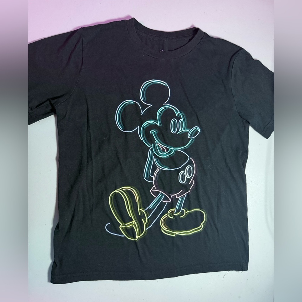 Disney Black Mickey Mouse Short Sleeve Tee